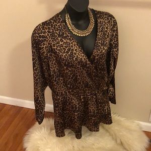 Lane Bryant Women’s Plus Size Leopard Top